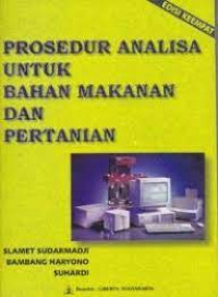 Image of Prosedur analisa untuk bahan makanan dan pertanian