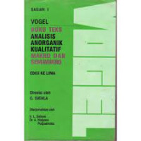Image of Buku Teks Analisis Anorganik Kualitatif Makro dan Semimakro