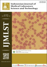 Image of Indonesian Journal Of Medical Laboratory Science and Technology Vol.2 No.1 April 2020