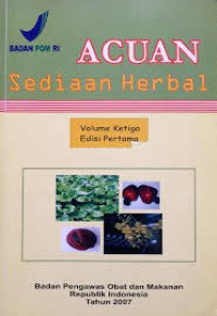 Image of Acuan Sediaan Herbal Volume 3